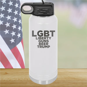 LGBT Liberty Guns Beer Trump 2 Tumbler - Stainless Steel - 2617 -