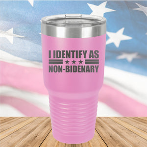 I Identify as Non-Bidenary 1 Tumbler - Stainless Steel - 2618 -