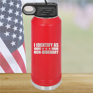 I Identify as Non-Bidenary 1 Tumbler - Stainless Steel - 2618 -