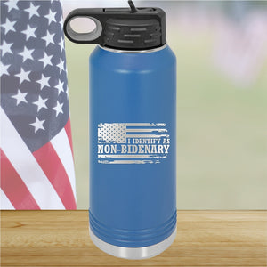 I Identify as Non-Bidenary 2 Tumbler - Stainless Steel - 2619 -