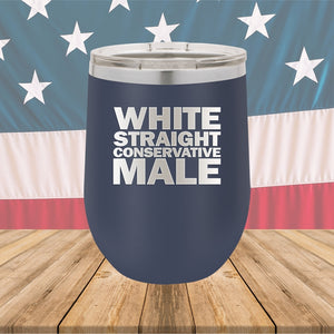 White Straight Conservative Male Tumbler - Stainless Steel - 2635 -