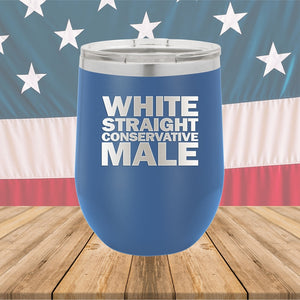 White Straight Conservative Male Tumbler - Stainless Steel - 2635 -