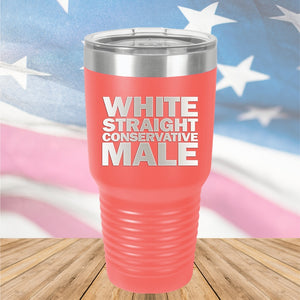 White Straight Conservative Male Tumbler - Stainless Steel - 2635 -