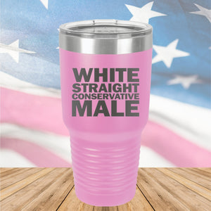 White Straight Conservative Male Tumbler - Stainless Steel - 2635 -