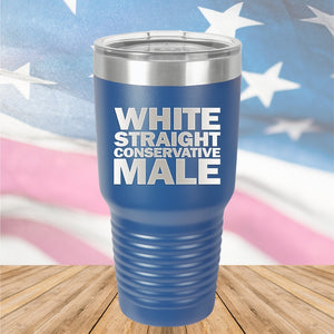 White Straight Conservative Male Tumbler - Stainless Steel - 2635 -