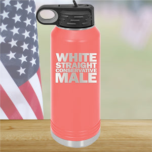 White Straight Conservative Male Tumbler - Stainless Steel - 2635 -