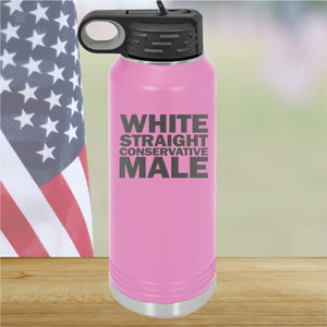 White Straight Conservative Male Tumbler - Stainless Steel - 2635 -