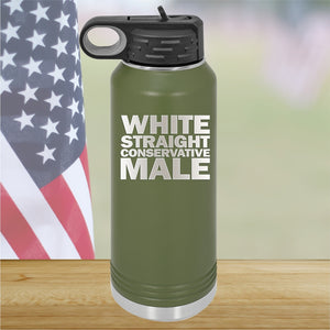 White Straight Conservative Male Tumbler - Stainless Steel - 2635 -