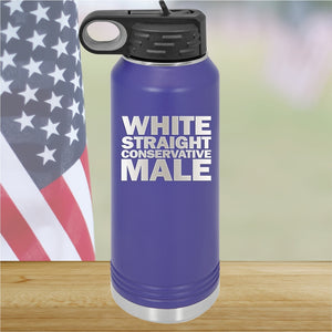 White Straight Conservative Male Tumbler - Stainless Steel - 2635 -