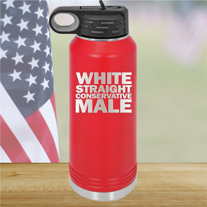 White Straight Conservative Male Tumbler - Stainless Steel - 2635 -