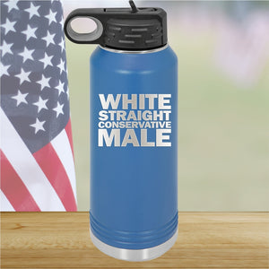 White Straight Conservative Male Tumbler - Stainless Steel - 2635 -