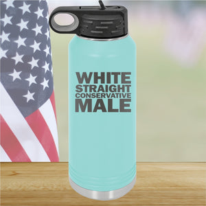 White Straight Conservative Male Tumbler - Stainless Steel - 2635 -