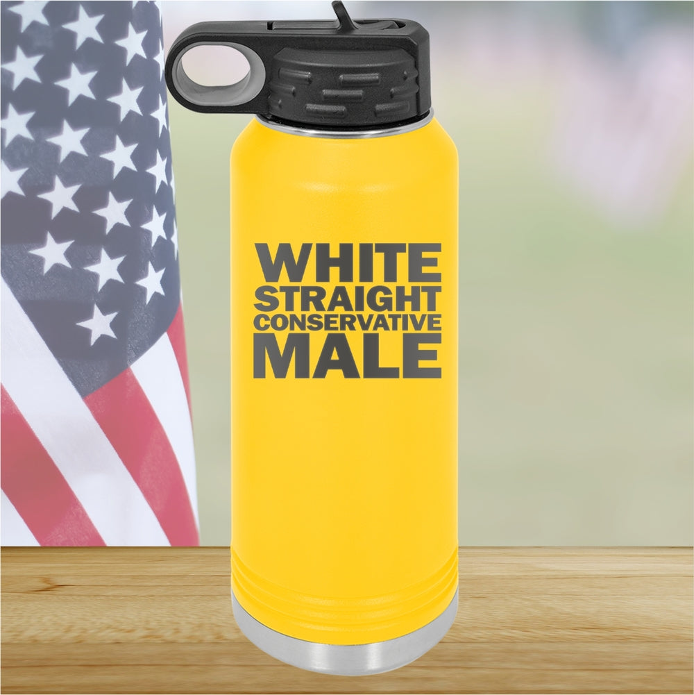 White Straight Conservative Male Tumbler - Stainless Steel - 2635 -