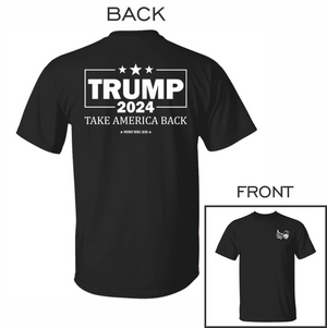 Trump Take America Back 2024 1 T-Shirt for Republicans - 2644 -