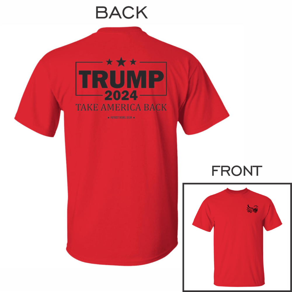Trump Take America Back 2024 1 T-Shirt for Republicans - 2644 -