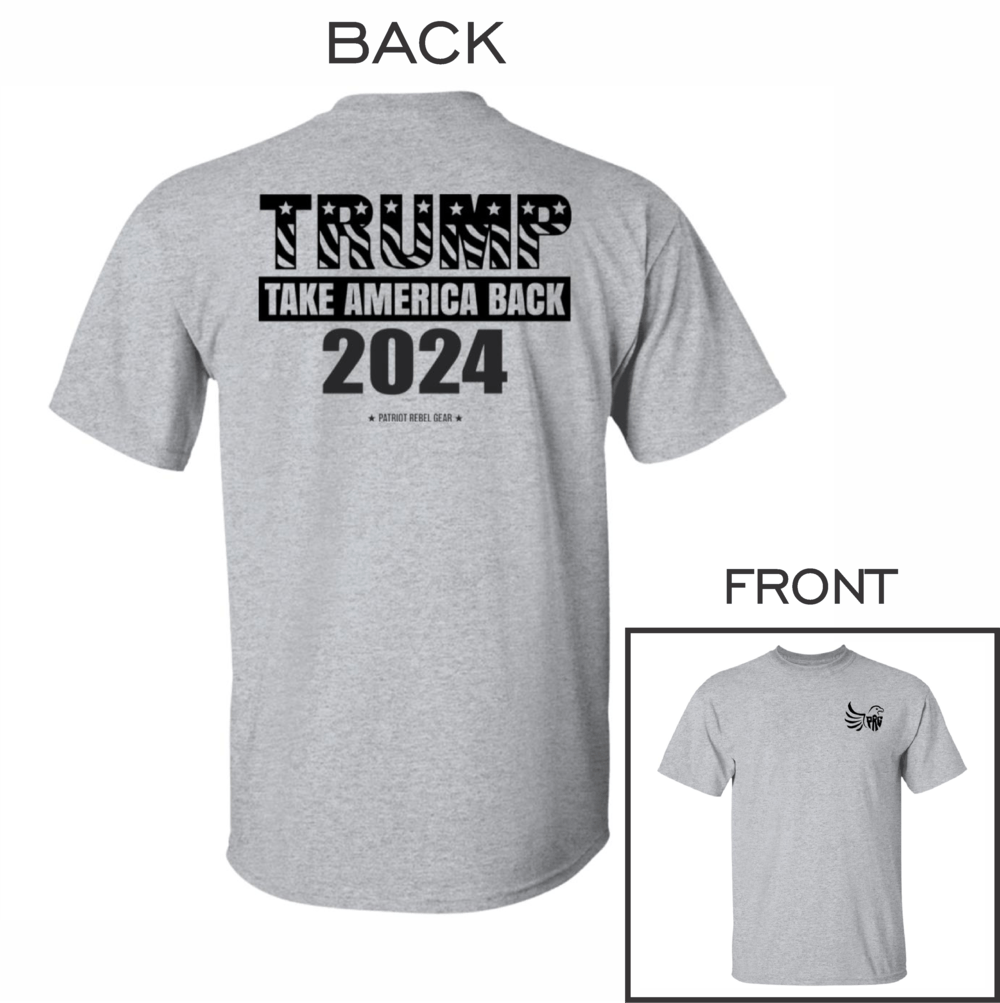 Trump Take America Back 2024 2 T-Shirt for Republicans - 2645 -