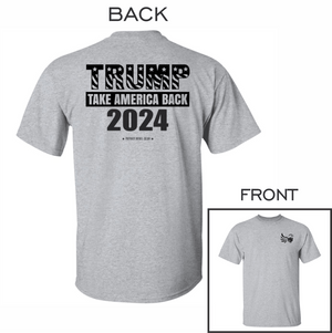 Trump Take America Back 2024 2 T-Shirt for Republicans - 2645 -