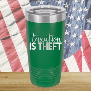 Taxation is Theft 2 Tumbler - Stainless Steel - 2655 -