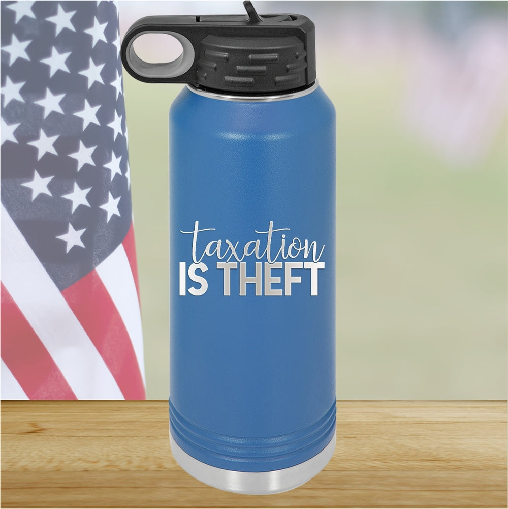 Taxation is Theft 2 Tumbler - Stainless Steel - 2655 -