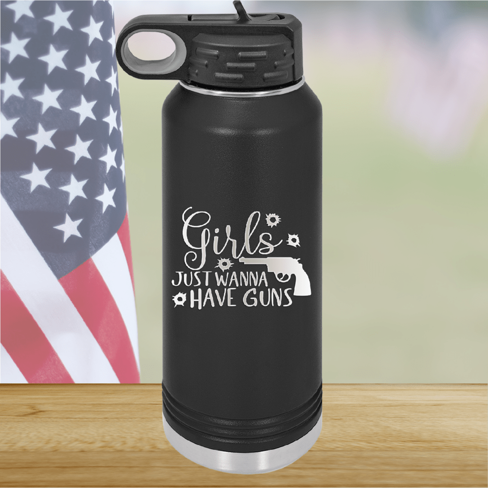 Girls Just Wanna Have Guns 2 Tumbler - Stainless Steel - 2667 -