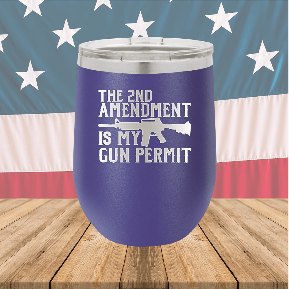The Second Amendment is My Gun Permit 1 Tumbler - Stainless Steel - 2670 -