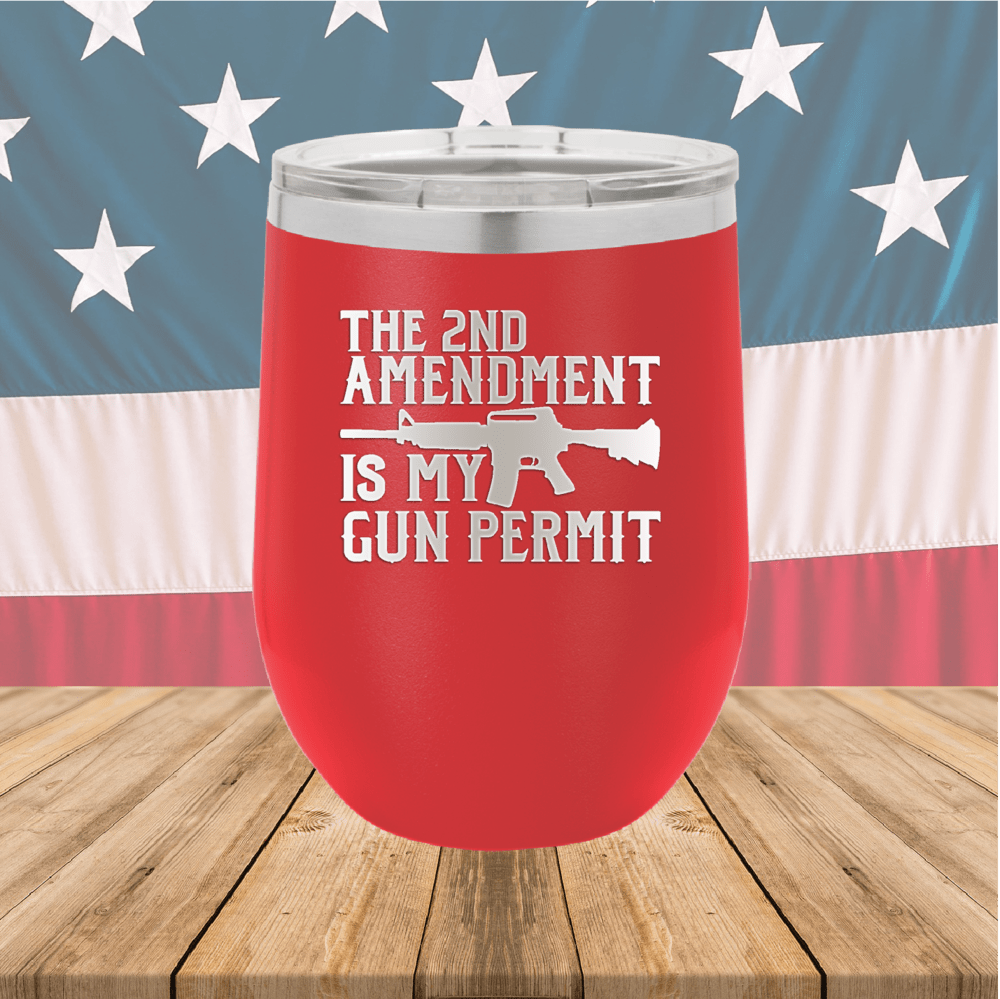 The Second Amendment is My Gun Permit 1 Tumbler - Stainless Steel - 2670 -