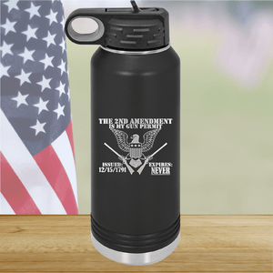 The Second Amendment is My Gun Permit 2 Tumbler - Stainless Steel - 2671 -