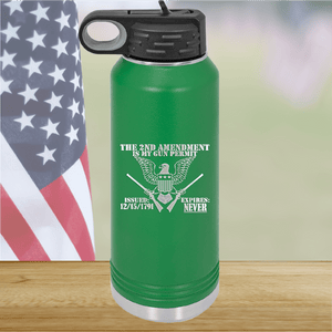 The Second Amendment is My Gun Permit 2 Tumbler - Stainless Steel - 2671 -