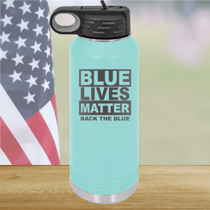 Blue Lives Matter Back the Blue Tumbler - Stainless Steel - 2674 -