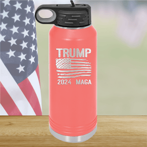 Trump 2024 MAGA Flag Tumbler - Stainless Steel - 2686 -