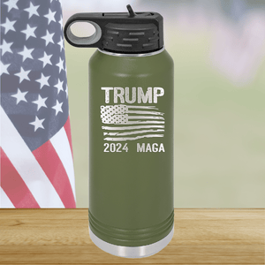 Trump 2024 MAGA Flag Tumbler - Stainless Steel - 2686 -