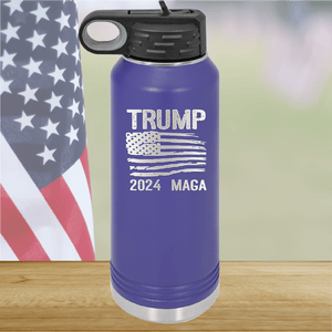 Trump 2024 MAGA Flag Tumbler - Stainless Steel - 2686 -