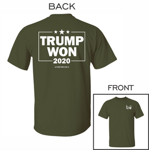 Trump Won 2020 T-Shirt for Republicans T-Shirt for Republicans - 2706 -