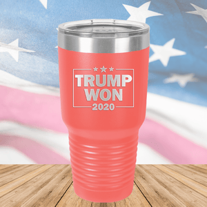 Trump Won 2020 2 Tumbler - Stainless Steel - 2706 -