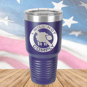 I Will Not Comply Sheep Tumbler - Stainless Steel - 2711 -