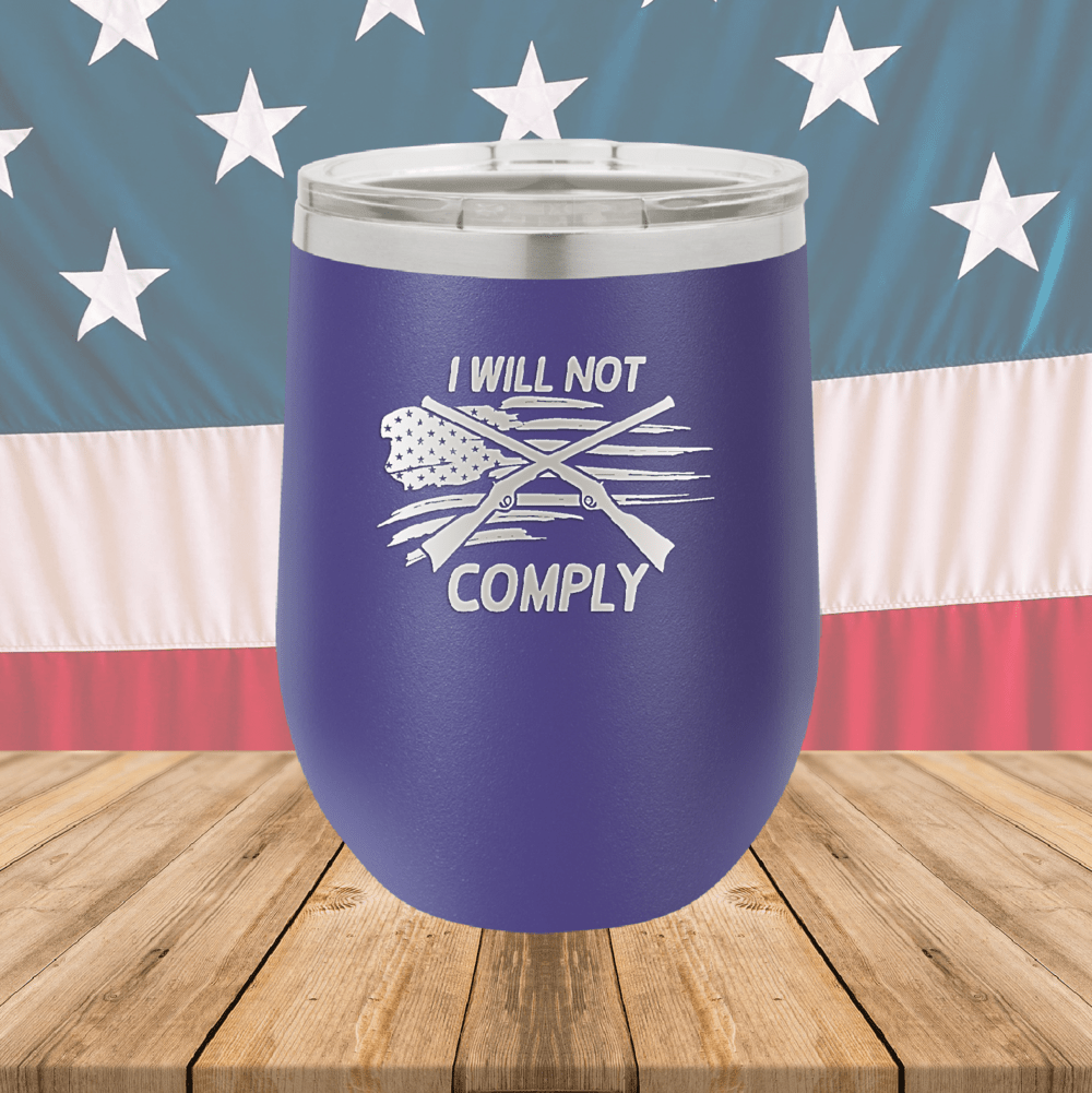 I Will Not Comply 3 Tumbler - Stainless Steel - 2714 -