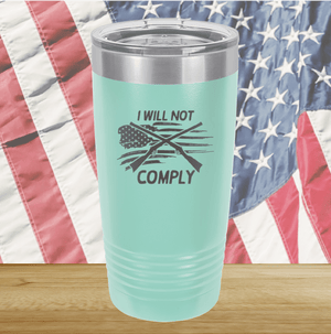 I Will Not Comply 3 Tumbler - Stainless Steel - 2714 -