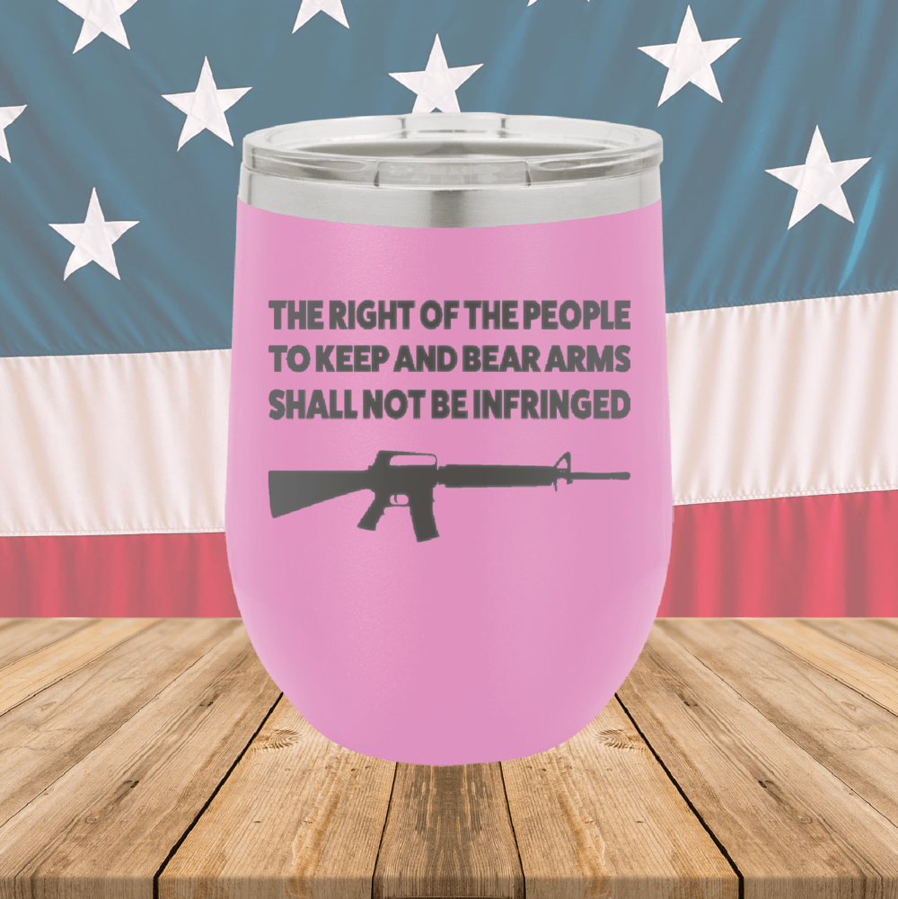 The Right of the People to Keep and Bear Arms Shall Not Be Infringed Tumbler - Stainless Steel - 2719 -