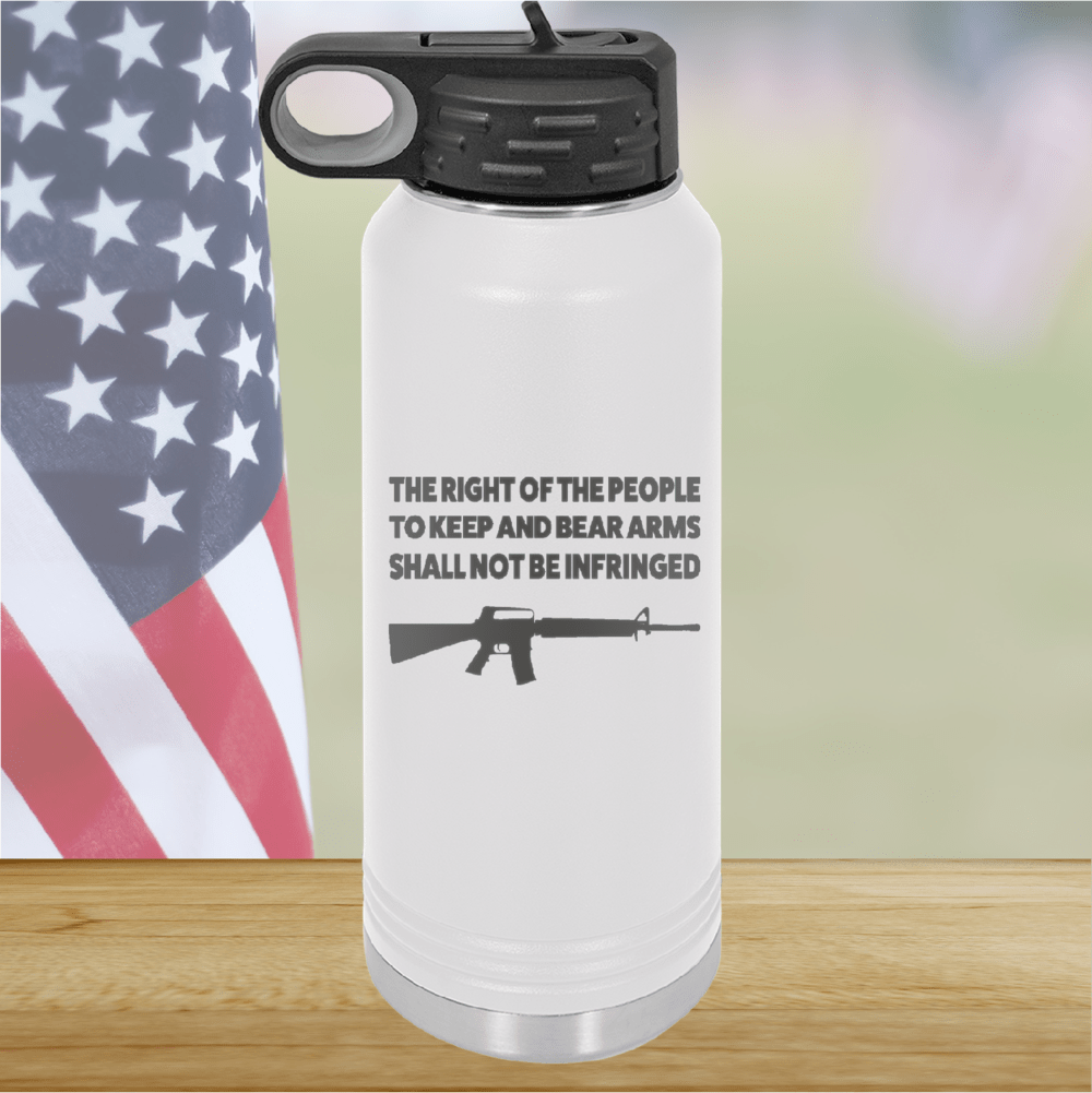 The Right of the People to Keep and Bear Arms Shall Not Be Infringed Tumbler - Stainless Steel - 2719 -