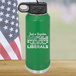 Just a Regular Mom Trying Not to Raise Liberals 3 Tumbler - Stainless Steel - 2728 -