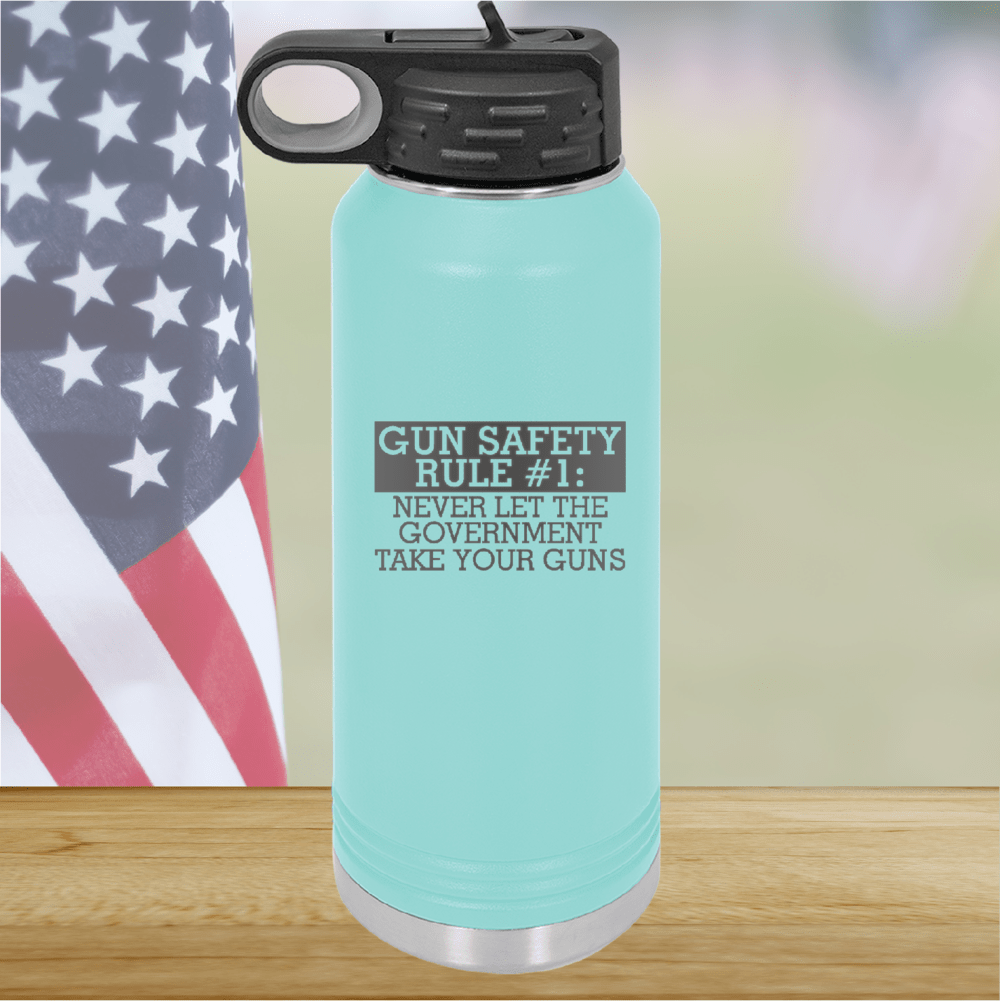 Gun Safety Rule Number 1 Never Let the Government Take Your Guns Tumbler - Stainless Steel - 2742 -