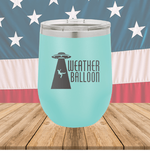 Weather Balloon Alien UFO 4 Tumbler - Stainless Steel - 2753 -