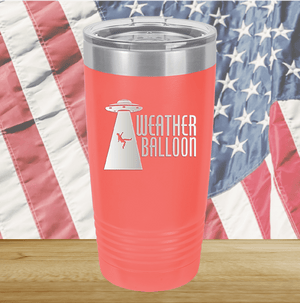 Weather Balloon Alien UFO 4 Tumbler - Stainless Steel - 2753 -