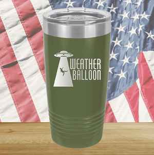 Weather Balloon Alien UFO 4 Tumbler - Stainless Steel - 2753 -