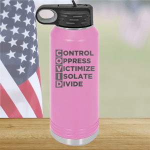 COVID Control Oppress Victimize Isolate Divide Tumbler - Stainless Steel - 2761 -