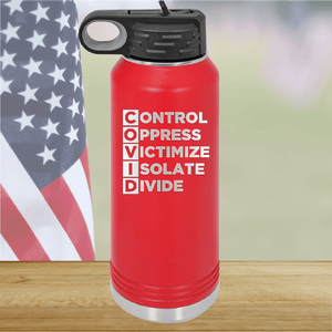 COVID Control Oppress Victimize Isolate Divide Tumbler - Stainless Steel - 2761 -