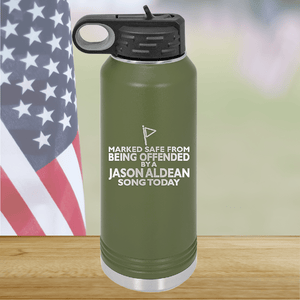 Marked Safe From Being Offended By a Jason Aldean Song Today Tumbler - Stainless Steel - 2763 -