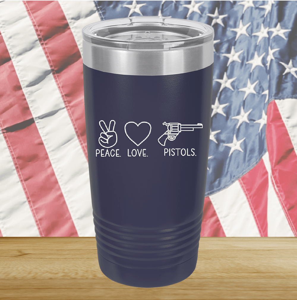Peace Love Pistols 1 Tumbler - Stainless Steel - 2770 -