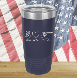 Peace Love Pistols 1 Tumbler - Stainless Steel - 2770 -