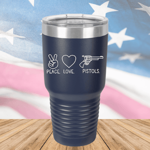 Peace Love Pistols 1 Tumbler - Stainless Steel - 2770 -